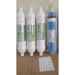 Bộ 10 Lõi Lọc Hydrogen Kangaroo 100G RO, FIR+, OrpH+, HypH+, Mineral+, Nano Carbon+ cho Máy Điện Giải Nước Sạch