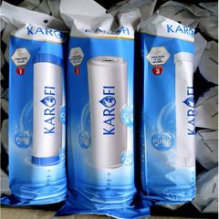 Bộ 3 Lõi Lọc Nước Karofi Chính Hãng Mới - Phù Hợp Máy Lọc Nước RO Gia Đình, Công Nghệ VI LỌC và ACTIVATED CARBON
