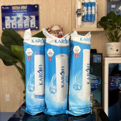 Bộ 3 Lõi Lọc Nước Karofi Chính Hãng Mới - Phù Hợp Máy Lọc Nước RO Gia Đình, Công Nghệ VI LỌC và ACTIVATED CARBON