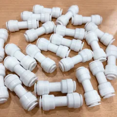 Co Nối Nhanh Dây Phi 6 - Ống Nối Thẳng 2 Đầu Dùng Cho Máy Lọc Nước RO, Nano - Nhựa ABS An Toàn, Bền Bỉ