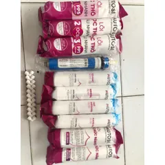 Bộ 10 Lõi Lọc Mutosi Thay Thế Máy MP-360D, MP-S1001 - Lõi 123 Đúc Nâng Cấp Cho Nước Sạch An Toàn