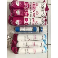 Bộ 7 Lõi Lọc Nước Mutosi Chính Hãng - PP5, OCB, PP1, RO, T33, Mineral, Nano Silver - Nước Sạch An Toàn Cho Gia Đình