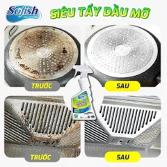 Chai Xịt Tẩy Dầu Mỡ Sofish Ultra 500ml - Giúp Tẩy Rửa Nhanh Chóng Vết Bẩn Khó Tẩy Trên Nồi, Chảo, Lò Nướng