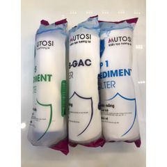 Lõi Lọc Nước Thô 123 Mutosi - Bộ 3 Lõi Chính Hãng Loại Bỏ Tạp Chất, Vi Khuẩn, Cặn Bẩn Trong Nước Sinh Hoạt