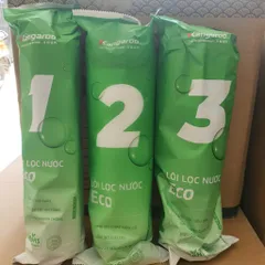 Bộ 3 Lõi Lọc Nước Kangaroo 1,2,3 Chính Hãng - Lõi Lọc PP 5 Micron, G.A.C Than Hoạt Tính, Lọc Bảo Vệ Màng RO