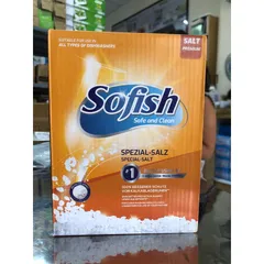 Viên Rửa Bát SOFISH 50 Viên + Muối Rửa & Nước Bóng 500ml - Hàng Chính Hãng Dành Cho Máy Rửa Chén Bosch, Teka, Hafele, Chefs