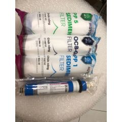 Bộ 4 Lõi Lọc Nước 1234 Mutosi - Thay Thế Cho Máy Lọc Nước Mutosi, Kangaroo, Karofi, Jenpec - Chính Hãng, Tiêu Chuẩn NFS/ANSI 58