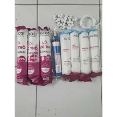 Bộ 8 Lõi Lọc Nối Nhanh Mutosi Chính Hãng - Thay Thế Máy Lọc Nước MP-350-BKQ - Lõi Đúc Chất Lượng Cao