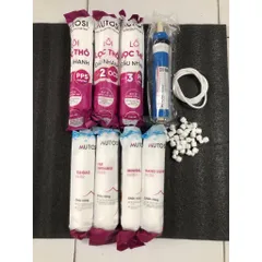 Bộ 8 Lõi Lọc Nối Nhanh Mutosi Chính Hãng - Thay Thế Máy Lọc Nước MP-350-BKQ - Lõi Đúc Chất Lượng Cao