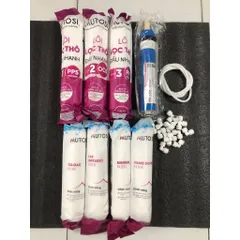 Bộ 8 Lõi Lọc Nối Nhanh Mutosi Chính Hãng - Thay Thế Máy Lọc Nước MP-350-BKQ - Lõi Đúc Chất Lượng Cao