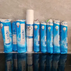 Bộ 9 lõi lọc nước Karofi chính hãng cho máy E9RO - RO 100GPD, OCB-GAC, T33, Nano Silver, Alkaline - Giải pháp nước sạch tuyệt vời cho gia đình