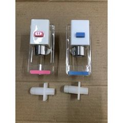 Vòi Nóng Lạnh Thay Thế Máy Lọc Nước Karofi HCV-200 - Vòi Lọc Nước ABS Chất Lượng Cao, Đen Trắng, 2 Chiếc