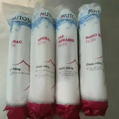 Combo 4 Lõi Khoáng Mutosi 5678 Chính Hãng - Thay Thế Lõi Máy Lọc RO, Bổ Sung Khoáng Chất & Chống Nhiễm Khuẩn