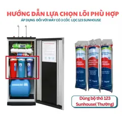 Combo 10 Lõi Lọc Sunhouse Chính Hãng - Lọc Sạch Vi Khuẩn, Cung Cấp Khoáng Chất, Bảo Vệ Sức Khỏe Gia Đình