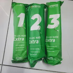 Bộ 3 Lõi Lọc Nước Kangaroo Extra - Tiêu Chuẩn 240 Lít/giờ, Dễ Dàng Tháo Lắp, Loại Bỏ Tạp Chất, Chất Hữu Cơ và Clo Dư