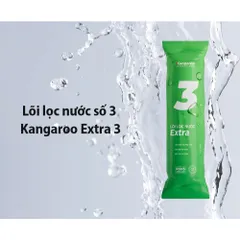 Bộ 3 Lõi Lọc Nước Kangaroo Extra - Tiêu Chuẩn 240 Lít/giờ, Dễ Dàng Tháo Lắp, Loại Bỏ Tạp Chất, Chất Hữu Cơ và Clo Dư