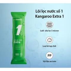 Bộ 3 Lõi Lọc Nước Kangaroo Extra - Tiêu Chuẩn 240 Lít/giờ, Dễ Dàng Tháo Lắp, Loại Bỏ Tạp Chất, Chất Hữu Cơ và Clo Dư