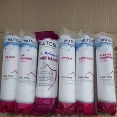 Bộ 6 lõi lọc nước Mutosi T33-Infar - Bioceramic, Mineral, Alkaline, Nano Silver - Giải pháp nước sạch và khỏe mạnh