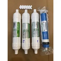 Combo 4 Lõi Lọc Nước Kangaroo 1234 Chính Hãng - Bao Gồm Lõi Đúc 1, 5 Micron và Màng Lọc RO 1812 50G, Sạch Khuẩn Quá Trình Thẩm Thấu Ngược