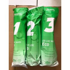 Bộ 3 Lõi Lọc Thô Kangaroo 123 ECO - Bộ Lõi Thay Thế Máy Lọc Nước RO Chính Hãng, Loại Bỏ Tạp Chất, Mùi Hôi, Bảo Vệ Màng RO