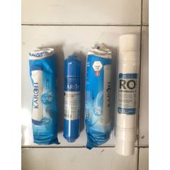 Combo 4 Lõi Lọc Nước Karofi 1234 cho Model E8RO - Hiệu Suất Cao, Lọc Độc Tố, Cải Thiện Chất Lượng Nước Hàng Ngày