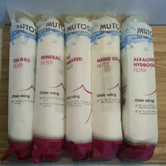 Bộ 5 Lõi Lọc Nước Chức Năng MUTOSI 56789 - Lõi Chính Hãng Bổ Sung Khoáng Chất Tốt Cho Sức Khỏe