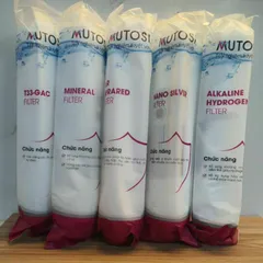 Bộ 5 Lõi Lọc Nước Chức Năng MUTOSI 56789 - Lõi Chính Hãng Bổ Sung Khoáng Chất Tốt Cho Sức Khỏe