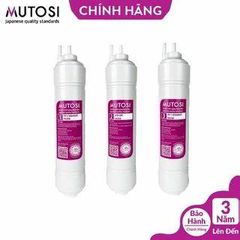Bộ 3 Lõi Đúc 123 Nối Nhanh Mutosi - Bảo Vệ Màng RO, Loại Bỏ Tạp Chất, Clo, Mùi Lạ Trong Nước, Thay Thế Máy MP-370U, MP-1101, MP-192, MP-390U