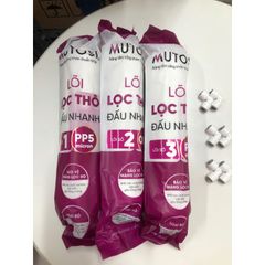 Bộ 3 Lõi Đúc 123 Nối Nhanh Mutosi - Bảo Vệ Màng RO, Loại Bỏ Tạp Chất, Clo, Mùi Lạ Trong Nước, Thay Thế Máy MP-370U, MP-1101, MP-192, MP-390U