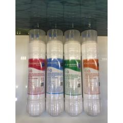 Bộ 4 Lõi Lọc đầu U : [SEDIMENT ,PRE CARBON ,UF MEMBER,POST CARBON] - dùng cho máy lọc nước Nhập khẩu Hàn Quốc korea