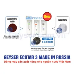 Máy lọc nước nano Geyser ECOTAR 3 - Hàng chính hãng - Lọc sạch Vi khuẩn - Uống trực tiếp không cần đun sôi
