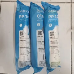 COMBO 3 Lõi Lọc Nước 123 Daikiosan - Thay Thế Lõi Lọc Thô Máy Lọc RO, Giải Pháp Lọc Nước An Toàn và Hiệu Quả