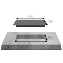 Bếp Từ Đôi KAFF KF-GT70038II - Bếp Điện Cao Cấp 2200W, Mặt Kính Euro Platium, Chức Năng Nấu Nhanh, Tiết Kiệm Năng Lượng, Made in Malaysia