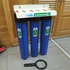 Bộ Lọc Nước Gia Đình 3 Cốc 20 Inch - Khử Canxi, Sắt, Clo và Nước Nhiễm Phèn - Hệ Thống Lọc Nước Tiện Lợi