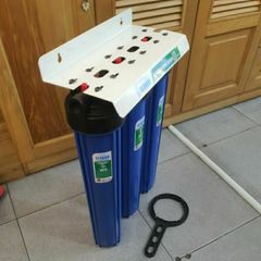 Bộ Lọc Nước Gia Đình 3 Cốc 20 Inch - Khử Canxi, Sắt, Clo và Nước Nhiễm Phèn - Hệ Thống Lọc Nước Tiện Lợi