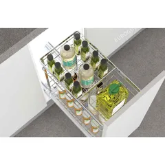 Giá Gia Vị Inox 304 Eurogold Ray Giảm Chấn - Hệ Dẫn Hướng Chống Rung, Kích Thước Đa Dạng cho Nhà Bếp