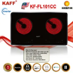 Bếp Điện Từ Đôi KAFF KF-FL101II - Mặt Kính Crystal Siêu Bền, Công Nghệ Inverter Tiết Kiệm Năng Lượng, Điều Khiển Cảm Ứng Slider