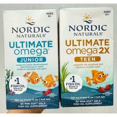 DHA Nordic Bổ Não Cho Bé Từ 6 Tuổi - Tăng Cường Trí Nhớ, Học Tập và Ngôn Ngữ, Giúp Phát Triển Toàn Diện