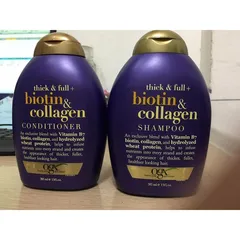 Bộ dầu gội và xả Biotin Collagen Organix - Dưỡng Tóc, Giúp Tóc Khỏe Mạnh