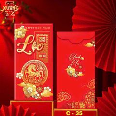 Set 50/100 Bao Lì Xì Đỏ Mừng Tuổi - Giấy Dày Tươi Sáng, Nhiều Mẫu Đẹp Cho Tết Nguyên Đán - Quà Tặng May Mắn Năm Mới