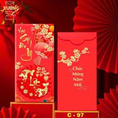 Set 50/100 Bao Lì Xì Đỏ Mừng Tuổi - Giấy Dày Tươi Sáng, Nhiều Mẫu Đẹp Cho Tết Nguyên Đán - Quà Tặng May Mắn Năm Mới