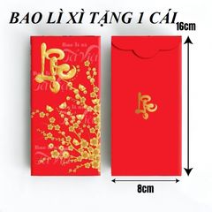 Set 50/100 Bao Lì Xì Đỏ Mừng Tuổi - Giấy Dày Tươi Sáng, Nhiều Mẫu Đẹp Cho Tết Nguyên Đán - Quà Tặng May Mắn Năm Mới