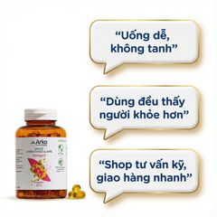 Viên Uống Dầu Cá Arkopharma Omega 3 - Hỗ Trợ Tim Mạch, Bổ Não và Cải Thiện Thị Lực - Hộp 180 Viên
