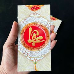 Set 50/100 Bao Lì Xì Truyền Thống Phúc Lộc Tài - Bao Lì Xì Tết Nguyên Đán Cao Cấp, Quà Tặng May Mắn