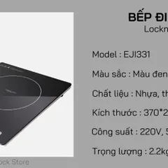 Bếp Điện Từ LocknLock EJI331 1500W - Đen, Siêu Mỏng, Đun Nấu Nhanh Chóng, Tiện Lợi Cho Mọi Nhà Bếp