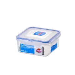 Hộp Bảo Quản Nhựa Hình Vuông LocknLock HPL854 - Dung Tích 600ml, An Toàn Trong Lò Vi Sóng, Máy Rửa Bát, Kín Hơi, Dễ Vệ Sinh