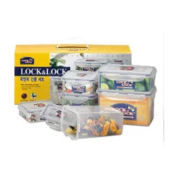 Bộ Hộp Nhựa 6 Món Lock&Lock Chống Thẩm Thấu, An Toàn Cho Thực Phẩm Dùng Trong Lò Vi Sóng - 1.9L, 1L, 1.3L, 860ml, 600ml, 430ml
