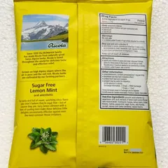 Kẹo ngậm ho Ricola không đường Lemon Mint 105 viên - Giúp làm dịu họng tự nhiên, sản phẩm chất lượng từ Mỹ