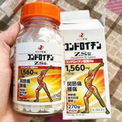 Viên Uống Bổ Xương Khớp Nhật Bản Zeria ZS 1560mg - Hỗ Trợ Khớp - 270 Viên - Sản Phẩm Chất Lượng Cao Nội Địa Nhật
