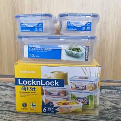 Bộ 3 Hộp Bảo Quản Thực Phẩm LocknLock Classic - 1L & 2x350ml, Nhựa PP An Toàn, Thiết Kế Chống Thẩm Thấu, Dùng Để Tủ Lạnh & Lò Vi Sóng